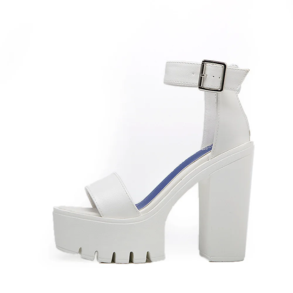 

Spring and summer new fish mouth fashion sexy sandals women's high heel thick heel women's shoes