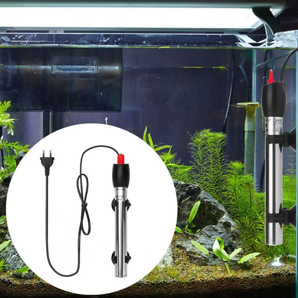 

Aquarium Heater Adjustable Sensitive Stainless Steel Fish Tank Heating Rod Fish Tank Heater Constant Temperature Heating Rod