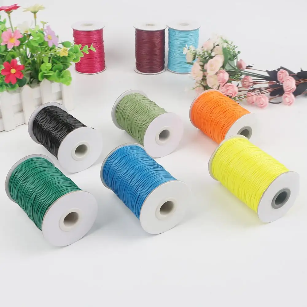 Вощеный хлопковый шнур 10 м 1 5 мм вощеная нить веревка ремешок ожерелье бусины