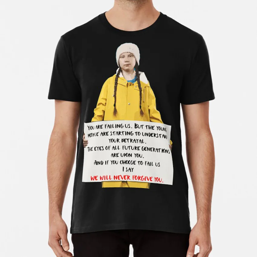 Грета тунберг футболка активистка климата окружающей среды изменение