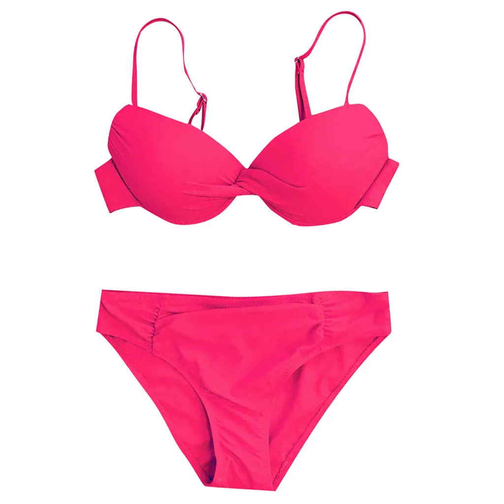 Большой размер от морщин штаны средней посадки для детей кнопка Купальник