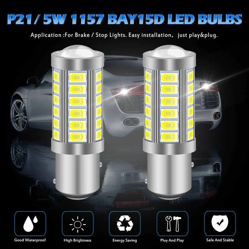 

33 SMD 1157 380 BAY15D 5 W Accessories BRAKE CAR LAMP LED LIGHT STOP TAIL