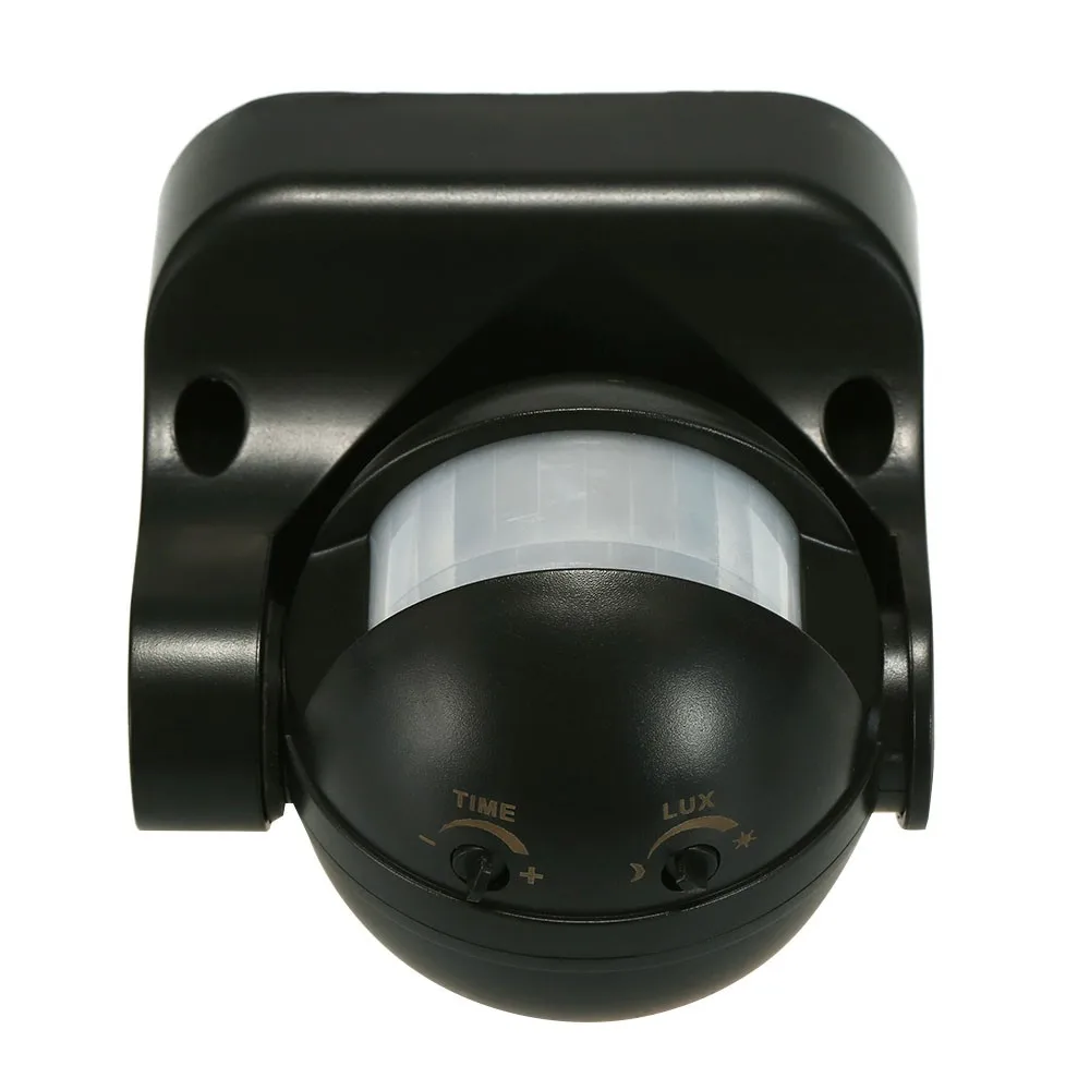 AC 110 V-240 V PIR инфракрасный датчик движения Сенсор переключатель 180 градусов Обнаружение движения задержки освежитель воздуха с таймером Регулируемый Водонепроницаемый для использования вне помещения