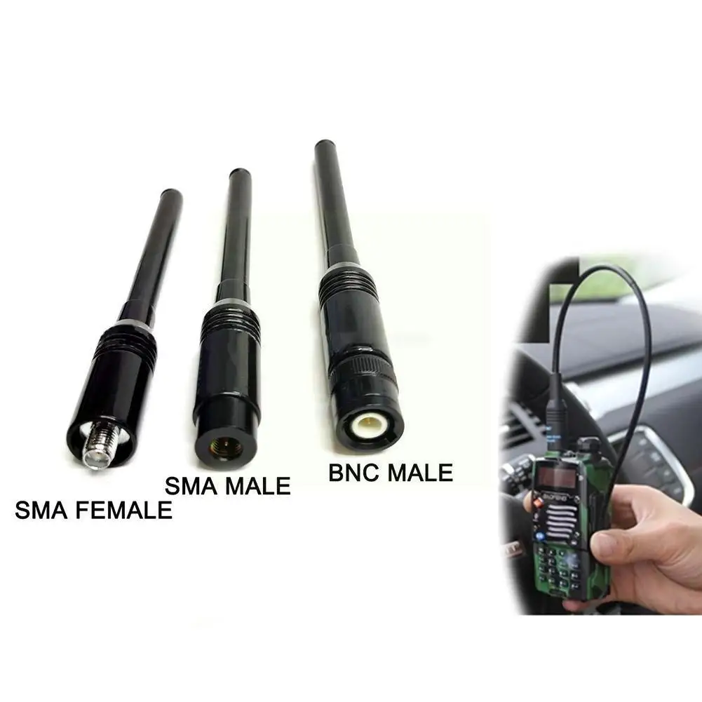 

1pcs Rh775 Sma Male/sma Female/bnc Telescopic Antenna Rh-775 For Uv-3r Baofeng For Linton Lt-6100,lt-6188 Radio Station Ant J0m2