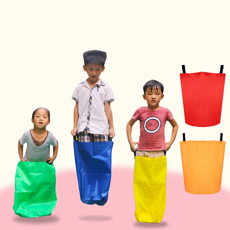 

1pc Outdoor Fun Speelgoed School Activiteit Sack Race Bag Kids Adult Familie Sack Racing Games Springen Sport Training Party