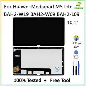 10 1 lcd screen for huawei mediapad m5 lite bah2 w19 bah2 w09 bah2 l09 touch screen digitizer repair assembly replacement free global shipping