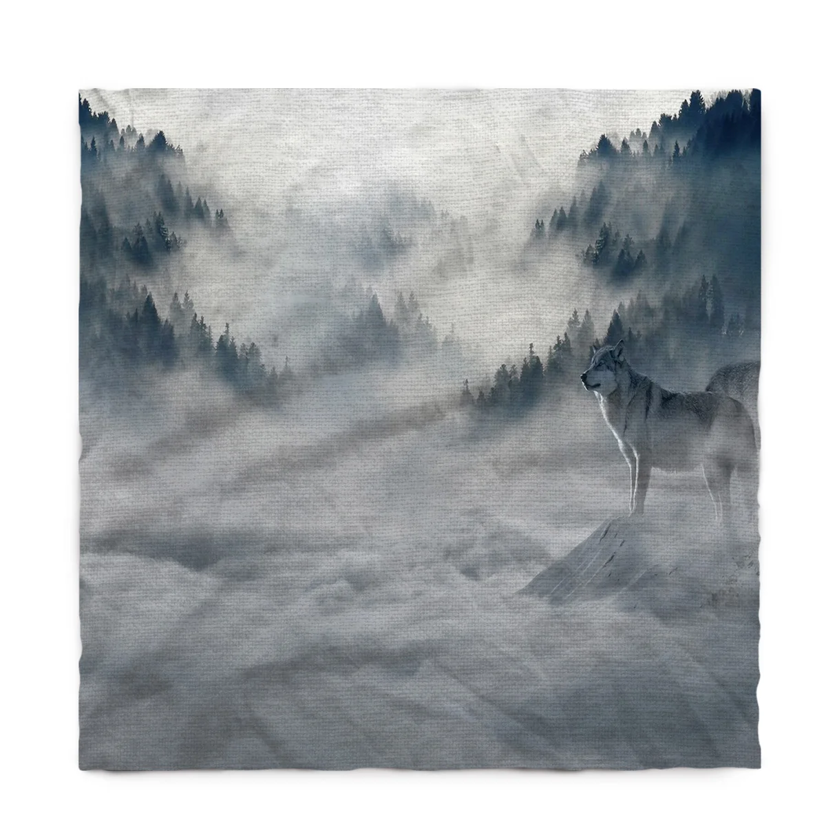 Волк облако Горный пейзаж аксессуары для стола Декоративная скатерть домашняя