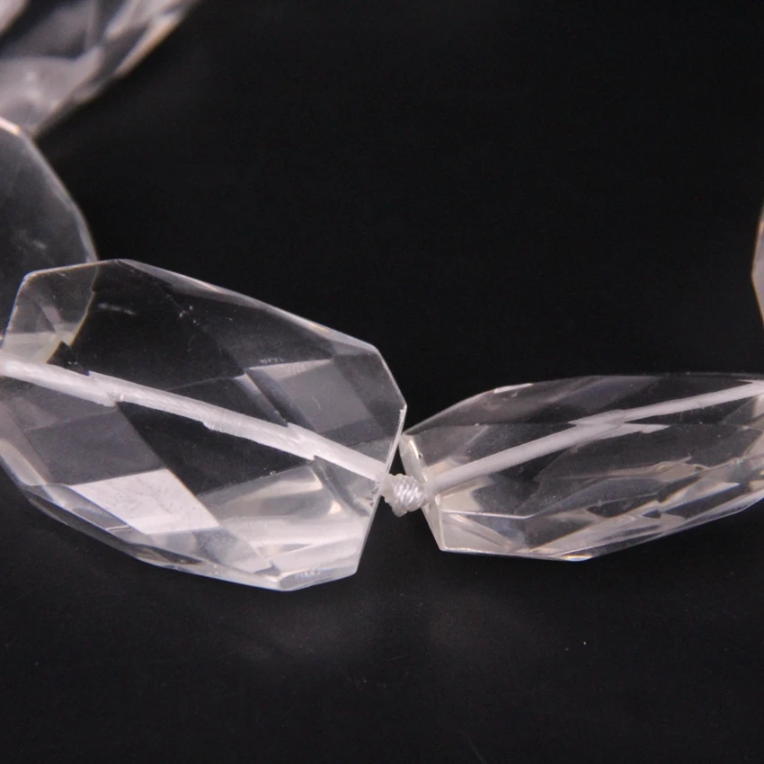 15 5 &quot/прядь натуральный прозрачный Кристалл Витая граненая плита свободные