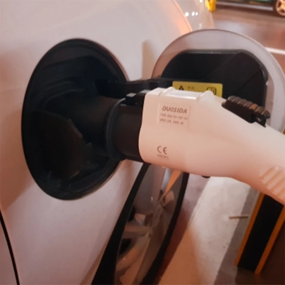 Duosida EVSE EV адаптер 32A J1772 тип 1 на Тип 2 вилка зарядное устройство для электромобиля -