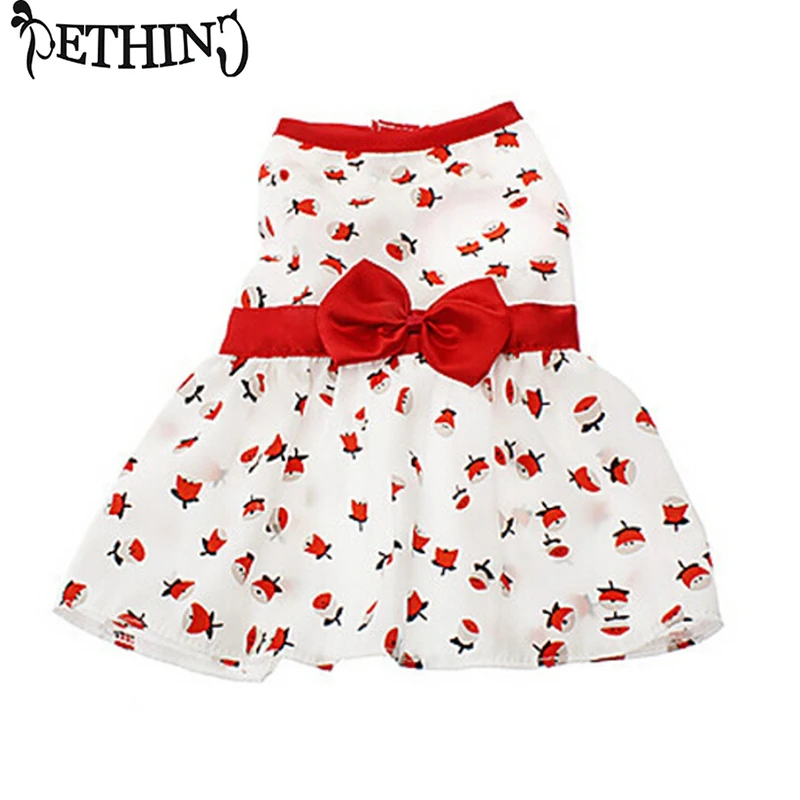 Милое Платье для собак одежда щенков женская домашних животных костюм собаки