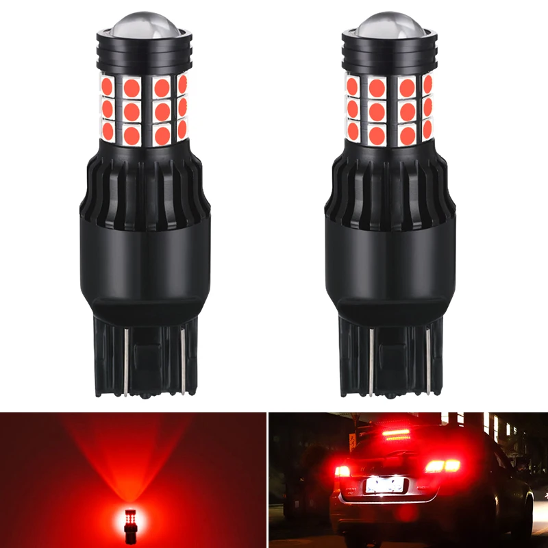 

2x 7443 T20 W21/5W P21W 1156 BA15S LED Bulb For Kia Rio 3 4 2015 2016 2017 2018 LED Reverse Light DRL Lamp White Amber Red