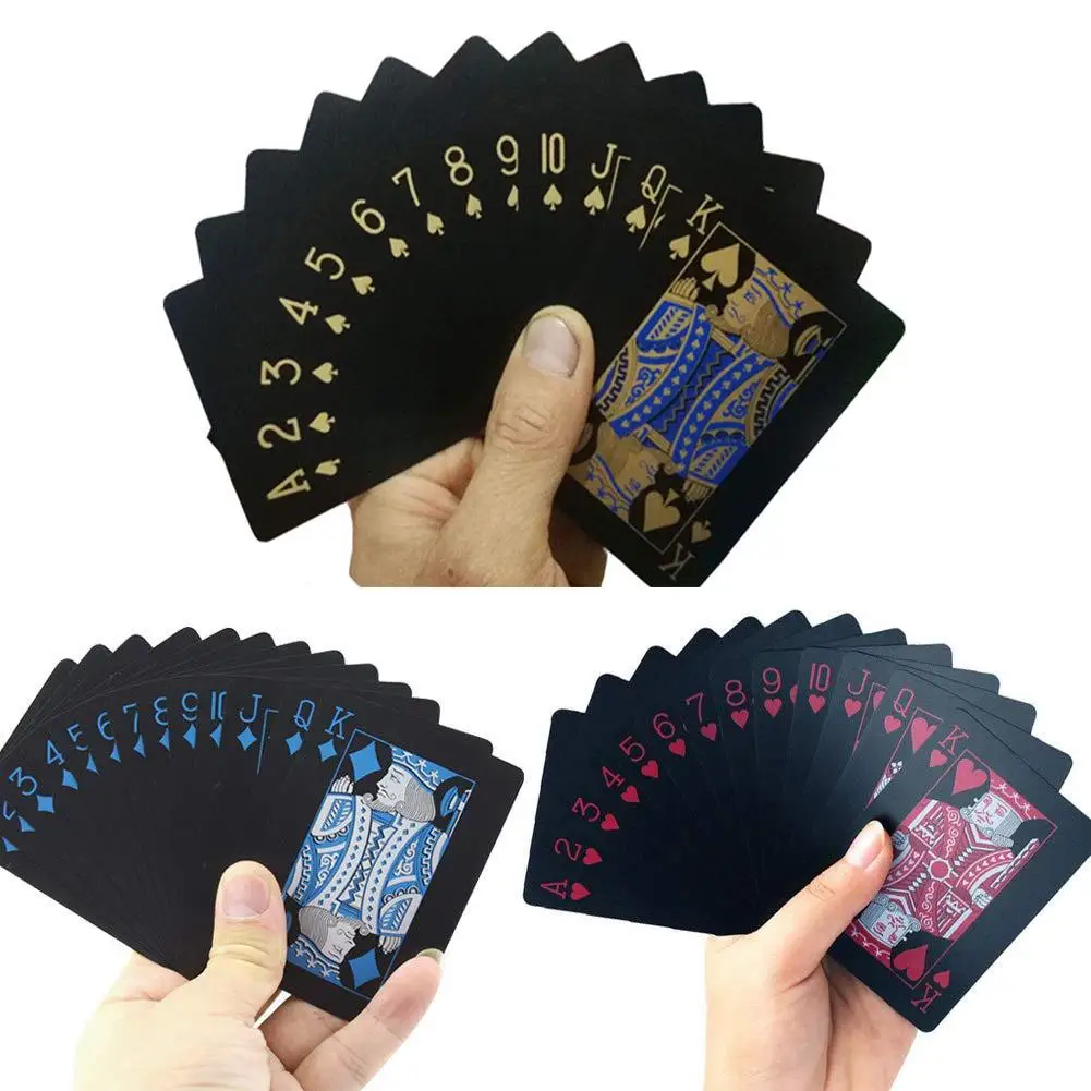 

1/2Pack Classic Magic Tricks Tool Pack Waterproof Washable Foil Poker Table Game Magic Playing Card Party Favor Deck Joker