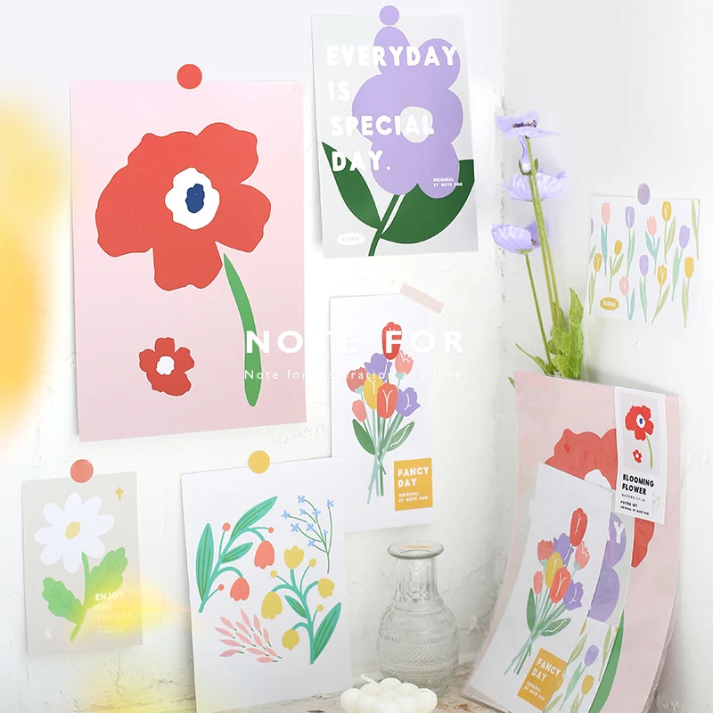 JIANWU 7 листов в живую другом месте серии стикер на стену пейзаж литературный