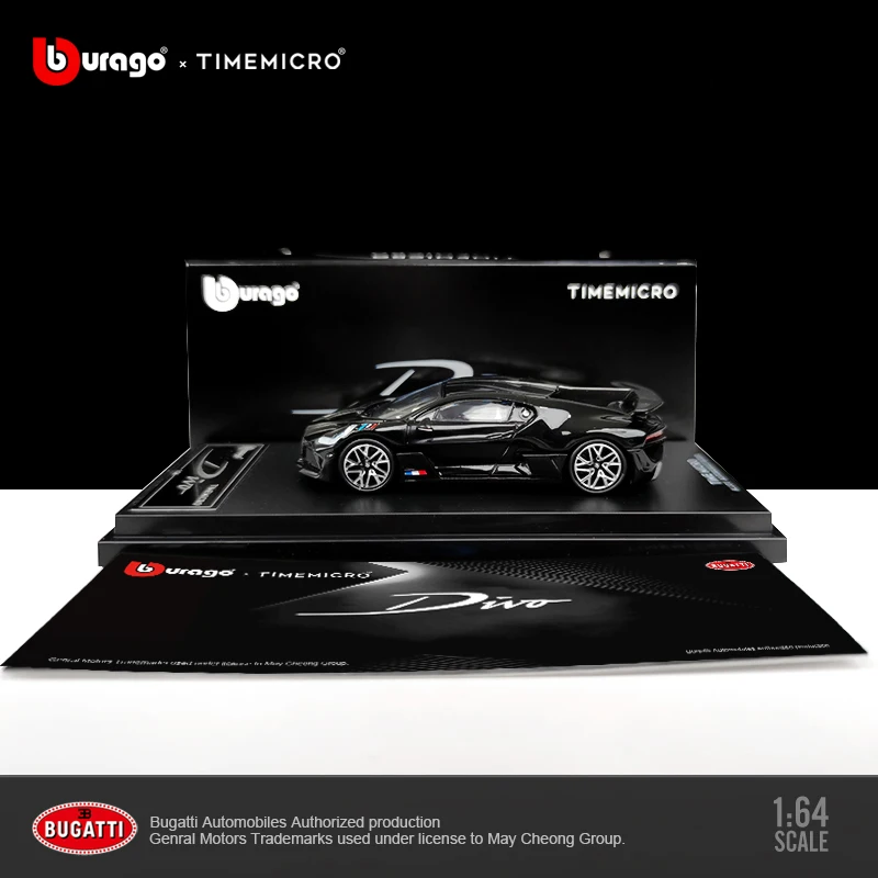 TM 1:64 Bugatti Divo синяя и черная литые модели автомобилей два цвета коллекция подарок