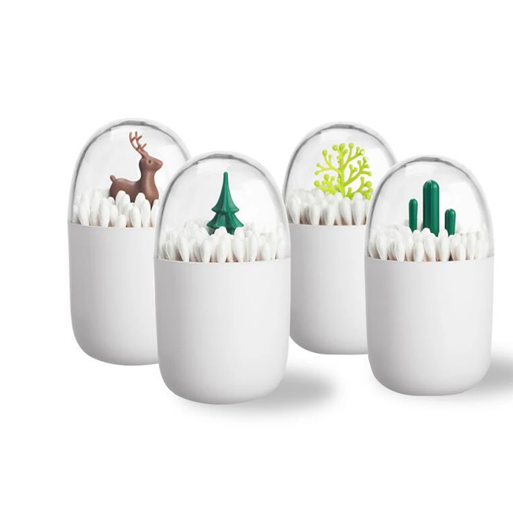 1 шт. Подставка Для Зубочисток в форме дерева с животными ватный тампон хлопковый