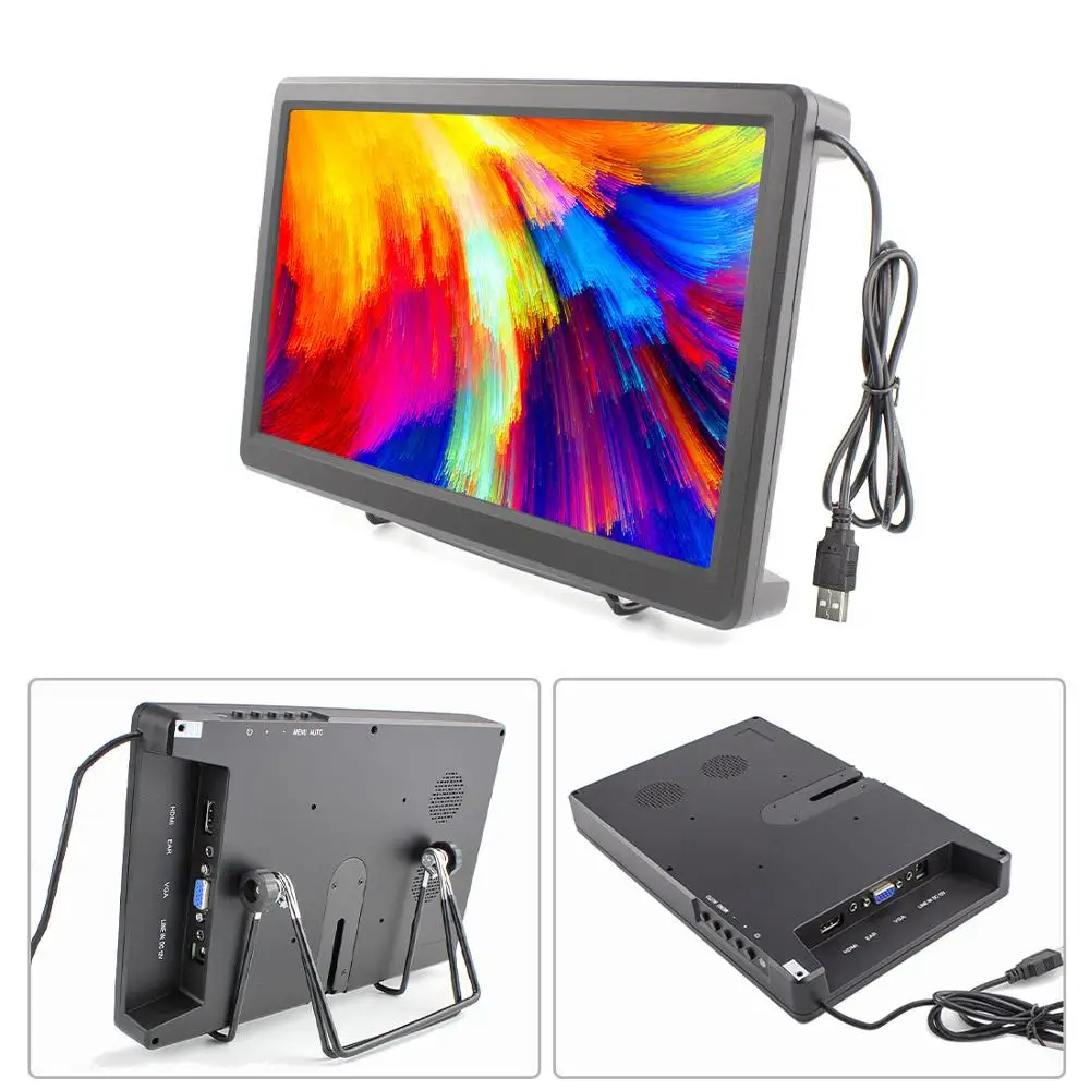Elecrow 10.1” 1920*1080 IPS Touchscreen Portable Monitor 10.1 Inch Capacitive Touch Screen Raspberry Pi Display Speakers - купить по