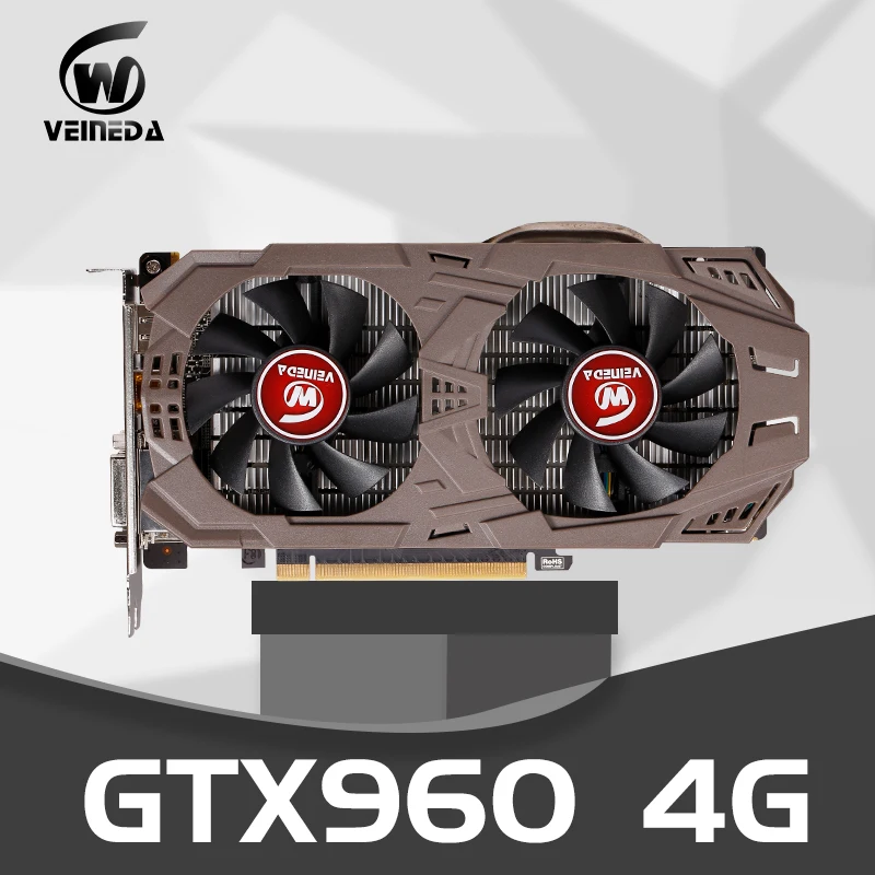 Оригинальная графическая карта VEINEDA GTX 960 4 Гб GPU бит GDDR5 Видеокарта gtx видеокарты
