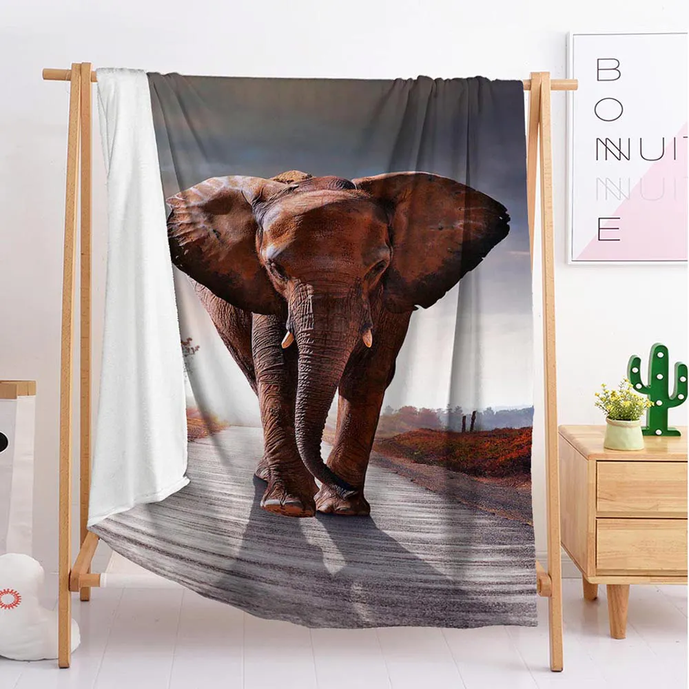Новый Слон экспорта одеяла на заказ большой и маленький размер выбрасывающимся