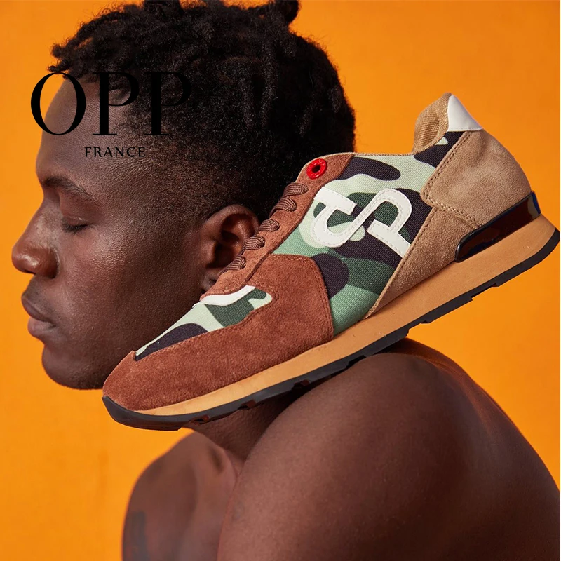 

OPP Men's Shoes Large Size Sports Shoes Fashion Men's Camouflage Casual Shoes With Versatile Comfortable Travel Shoes