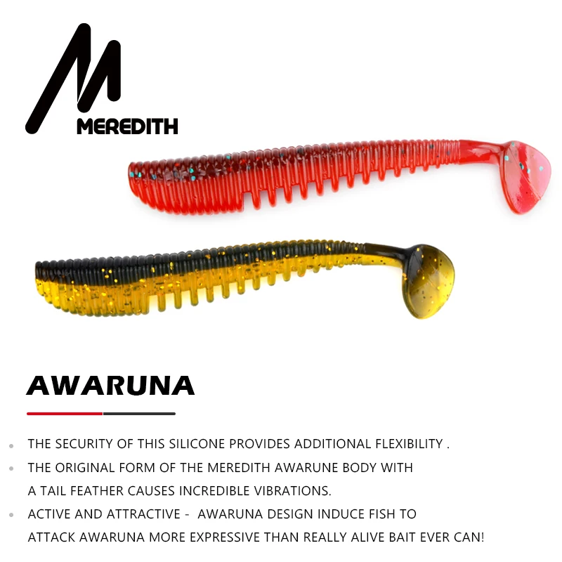 MEREDITH Awaruna 8 см 9 5 13 рыболовные приманки Мягкая приманка искусственная хищник