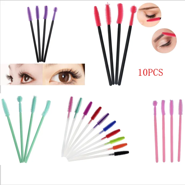 10 шт силиконовый одноразовый аппликатор для ресниц палочки завивки набор кистей