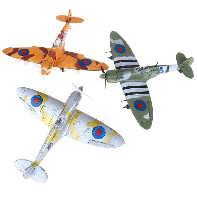 1Pcs Spitfire Fighter Model Toys for Children DIY Aircraft Assembly Models Kits Educational Toy Gifts Random Color | Игрушки и хобби