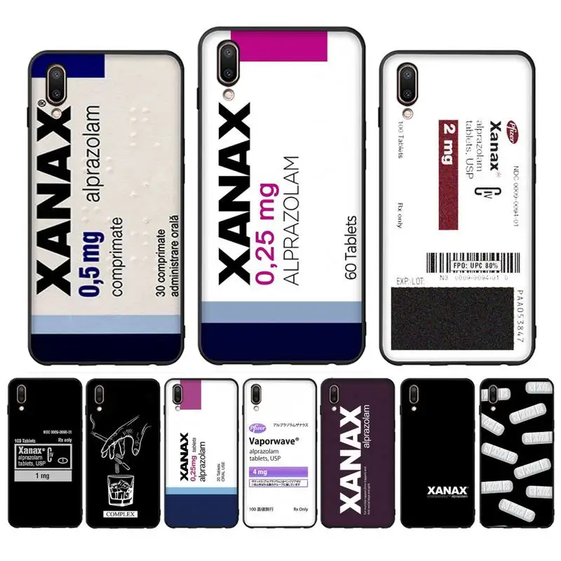 

XANAX Phone Case Case For Oppo Reno Realme C3 6Pro Cover For vivo Y91C Y17 Y19 Funda Capa