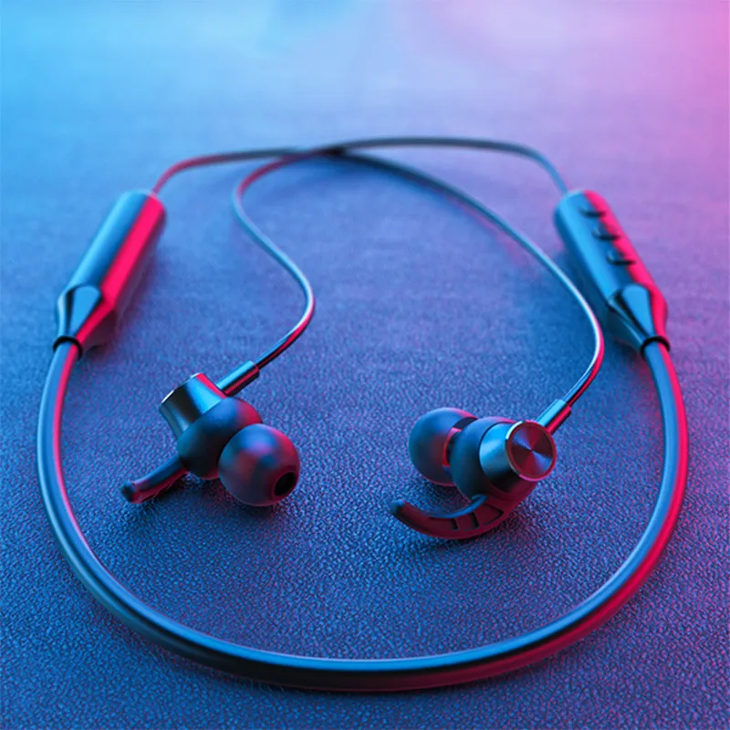 Беспроводные наушники Bluetooth hifi стерео гарнитура магнитные с шейным ремешком