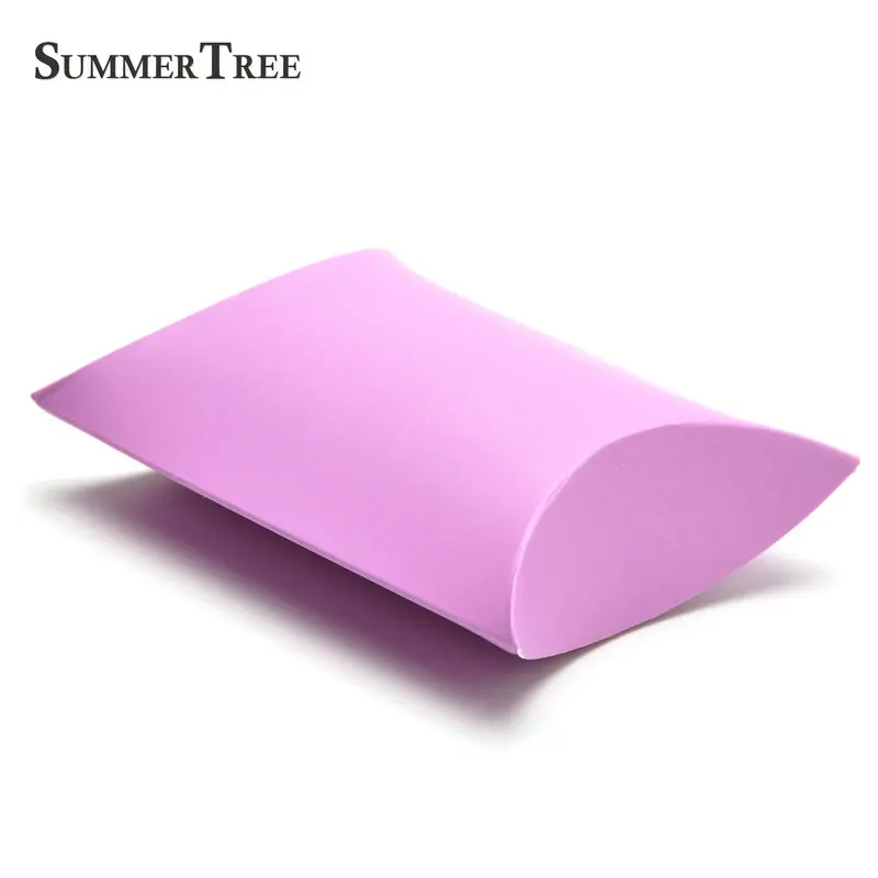 Lavender 100 шт. наволочки для конфет золотой, розовый, белый, черный, серебристый крафт-бумага сувенир для свадебной вечеринки бумага DIY Подарочная коробка аксессуары - Цвет: Lavender
