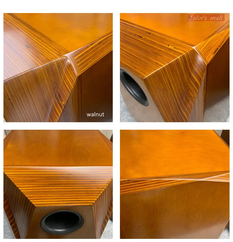 6.5'' / 8 '' inch multilayer solid wood splint empty speaker cabinet bookshelf speaker shell classic corner-cut type 2PCS