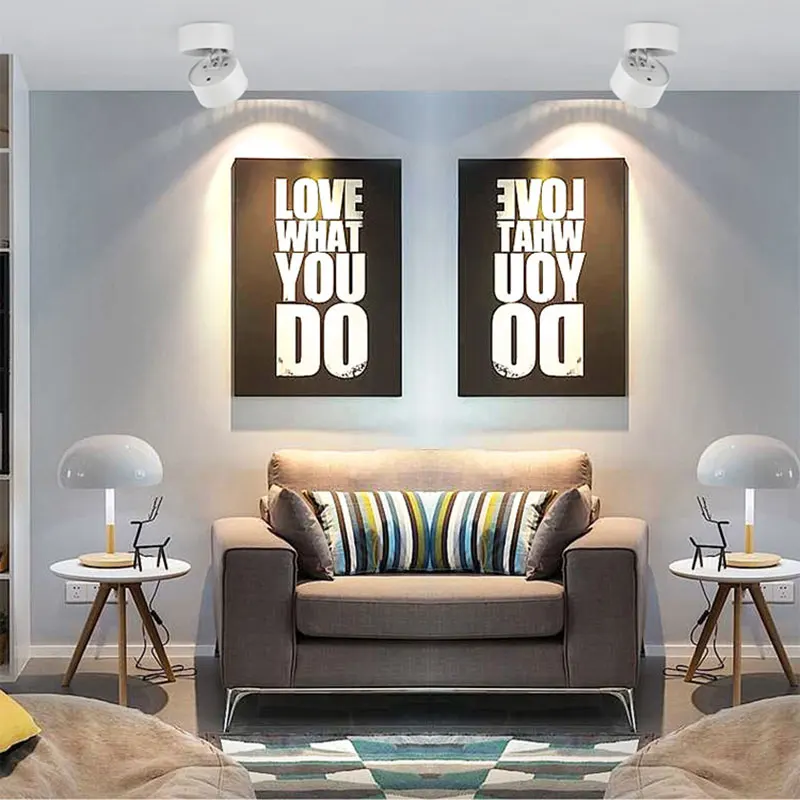 

Modern Surface Mounted LED Wall Lamp Ceiling Spot Track Lights Fixture Indoor Wall Lamp For Home Room Picture Lighting