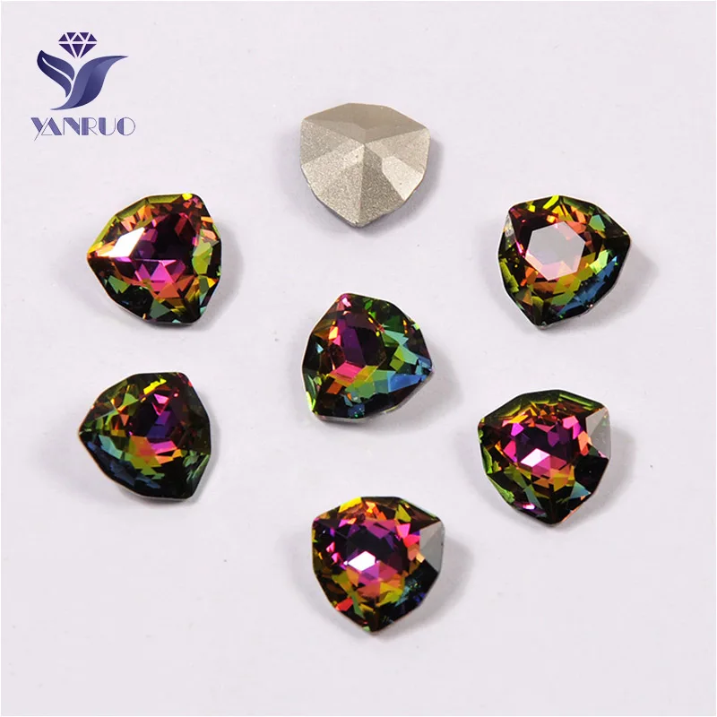 VM Yanruo 4706 Trilliant Стеклянные Камни DIY Strass острый задний кристалл для нашивки Стразы все для шитья аксессуары - Цвет: VM