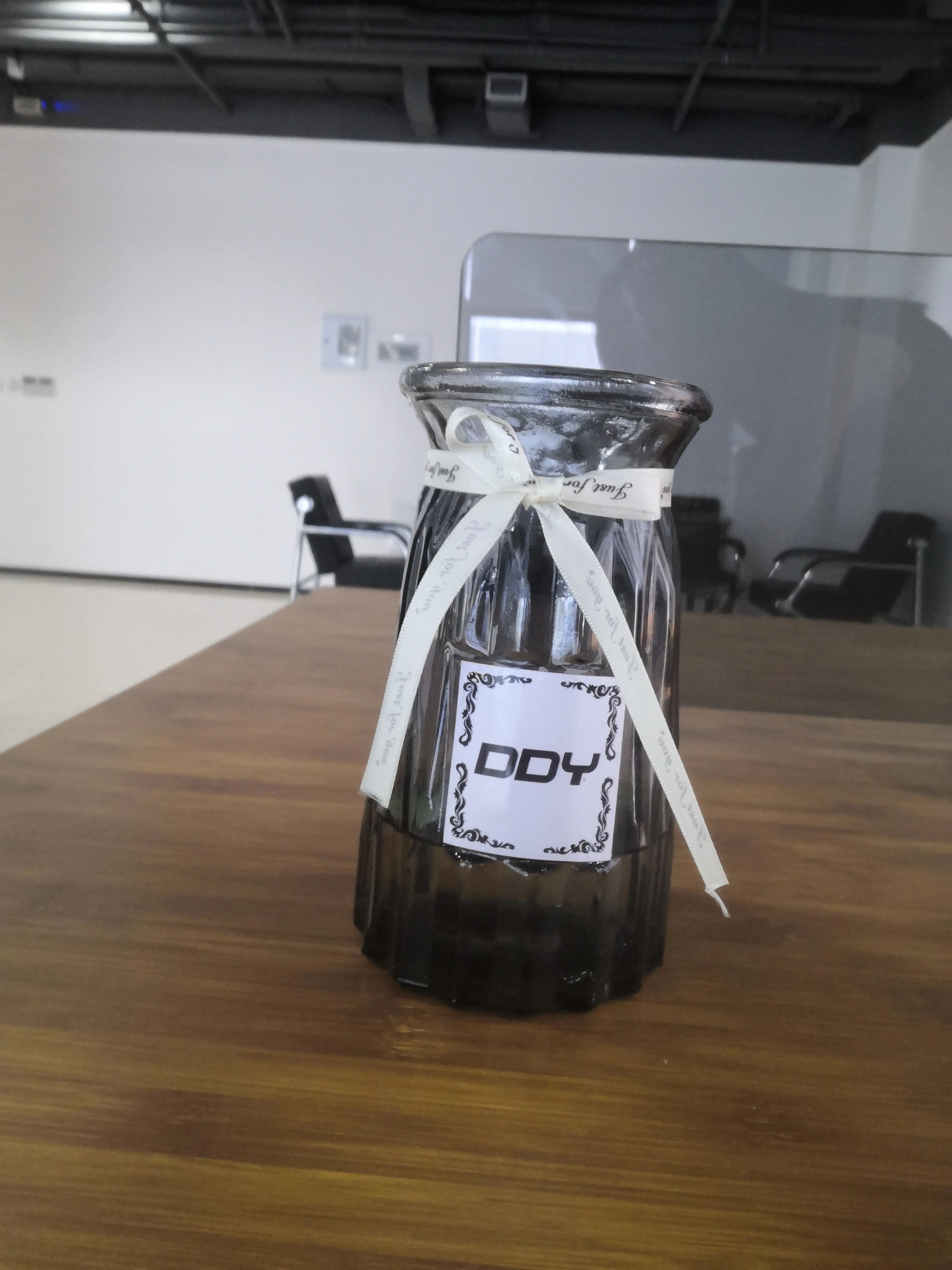 DDY стеклянная ваза для дома, Креативные украшения, прозрачный сушеный цветок, гидропонная маленькая коричневая бутылка, ваза, прикроватные украшения