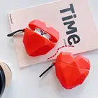 Чехол для наушников Airpods Pro с 3d-изображением красного сердца, симпатичный стильный защитный чехол для наушников Airpods 12