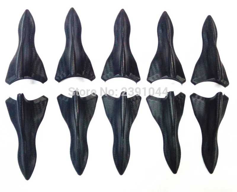 10 шт Акулий плавник крыши спойлер диффузор вихревой генератор углеродное