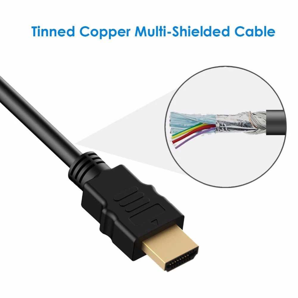 Кабель преобразователь HDMI 1/1 8/3/5 м DVI адаптер 24 + 1 контактный штекер 1080P кабель для