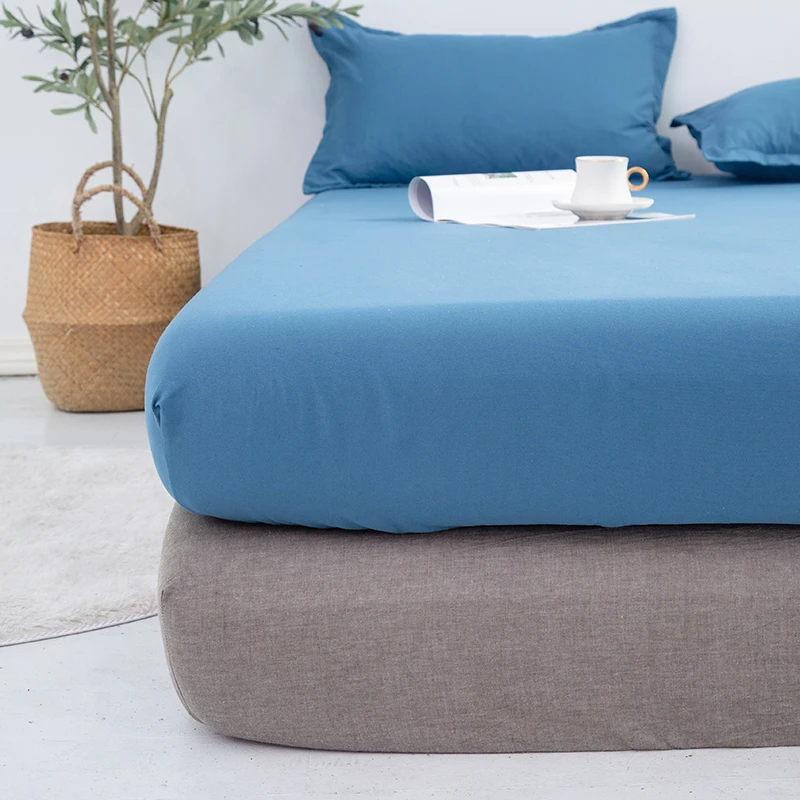 Простыня на резинке однотонная набор матрасов с четырьмя углами простыня