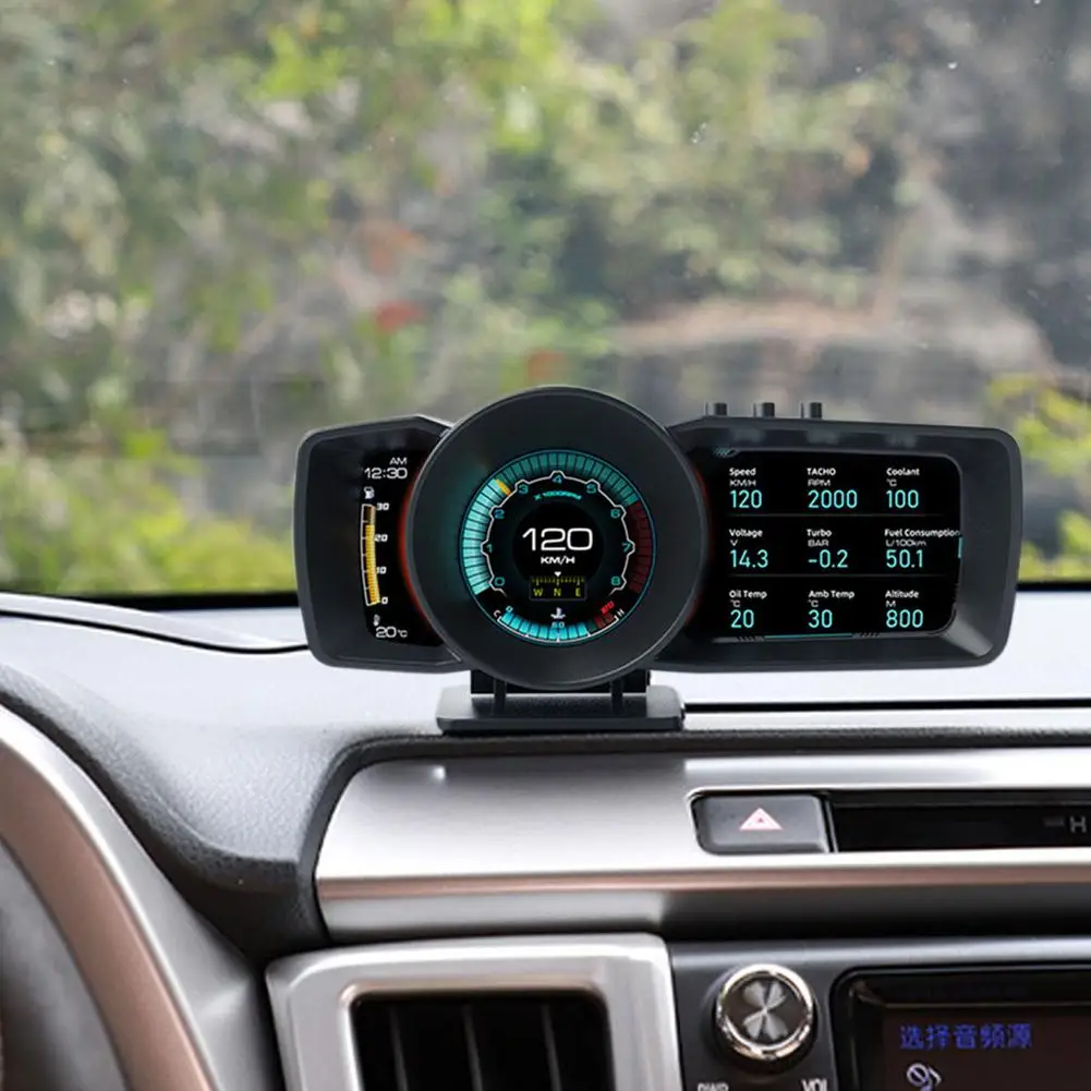 Дисплей OBD2 GPS Hud на лобовом стекле дисплей проектор скорости автомобиля монитор