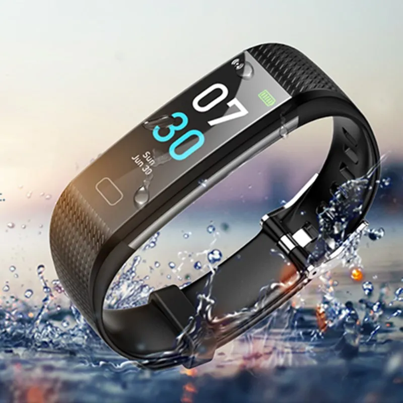 

Оригинальный Смарт-браслет монитор сердечного ритма во время сна Bluetooth Смарт-Браслет спортивный IP68 водонепроницаемый цветной экран фитнес