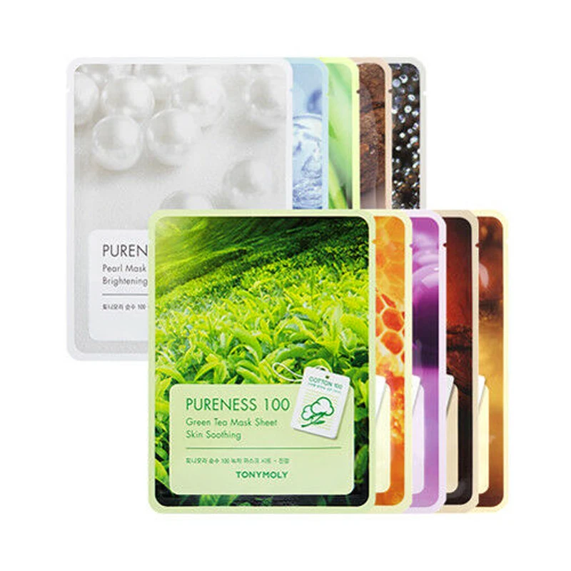 Korea Cosmetics Pureness 100 Mask Sheet Mizon Face Skin Care Moisturizing Whitening Oil Control JM Solution Facial DJ | Красота и