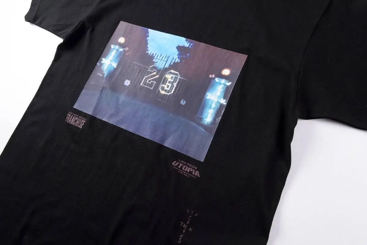 

Travis Scott T-shirts Franchise perimeter Gates astroworld top tee Fashion Casual Streetwear Travis Scott astroworld T-shirts