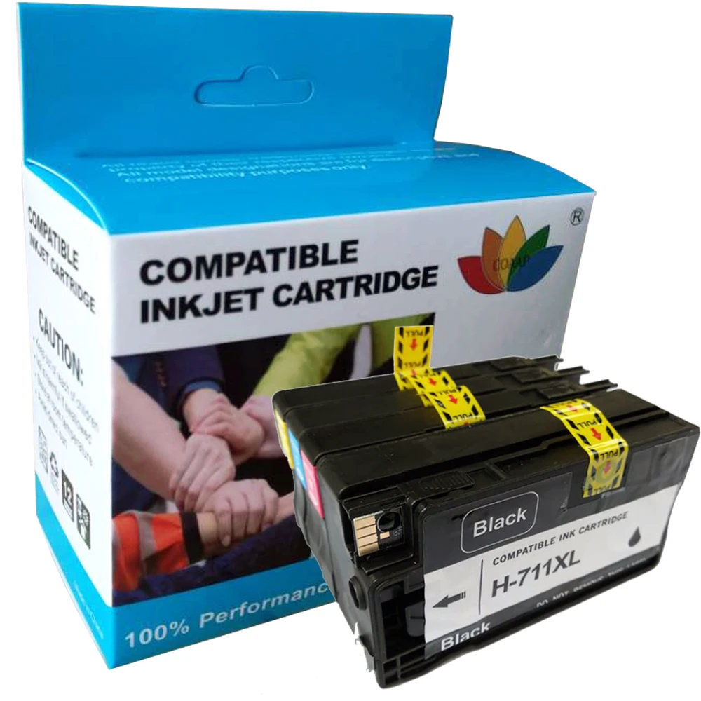 4 совместимый чернильный картридж для hp 711 XL BK C M Y HP DesignJet T520 T120 T 120/520 струйный