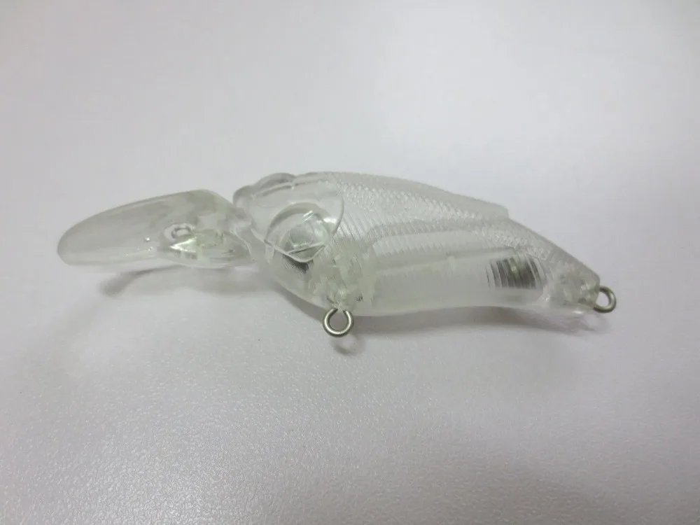 10 шт. Неокрашенная кренкбейт рыболовная пустая приманка корпус 3 дюйма 1/4 унции