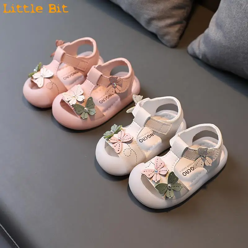

0-1-3 Years Old Children Sandal Baotou Beach Shoes Girl Baby Princess Little Soft Soles Toddler Shoe Tide