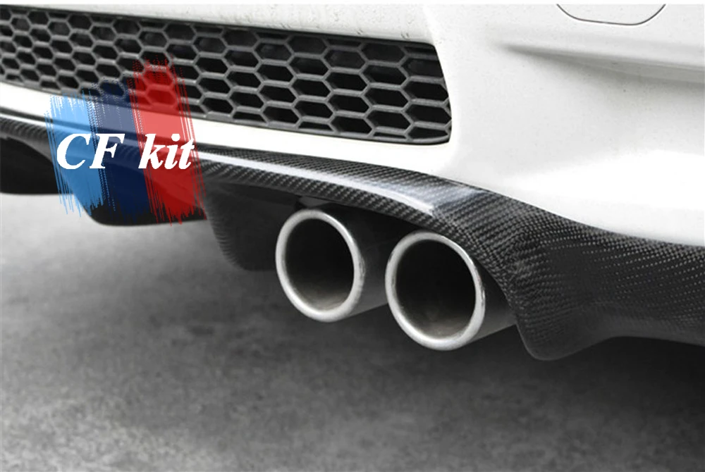 Реальные углеродного волокна задний диффузор губ для BMW E92 E93 M3 2007-2012 бампер