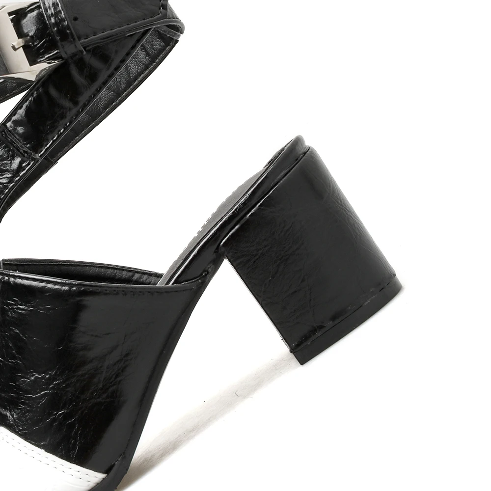 ELVIRAS/новые осенние женские босоножки из змеиной кожи с ремешком на щиколотке