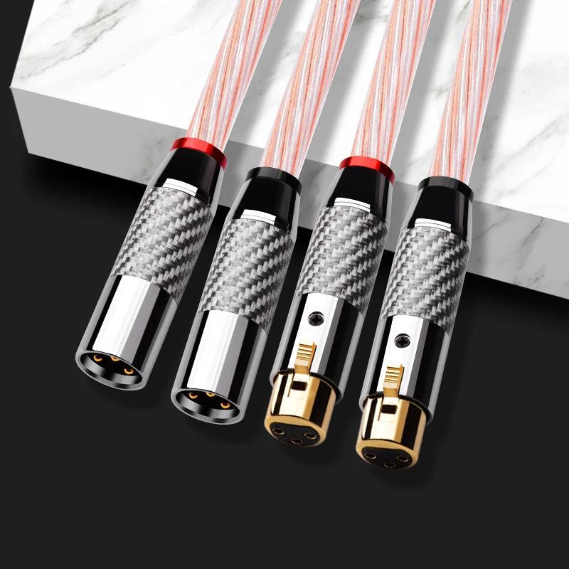 Кабель ATAUDIO Hifi Xlr высококачественный медный и посеребренный 2XLR Мужской Женский
