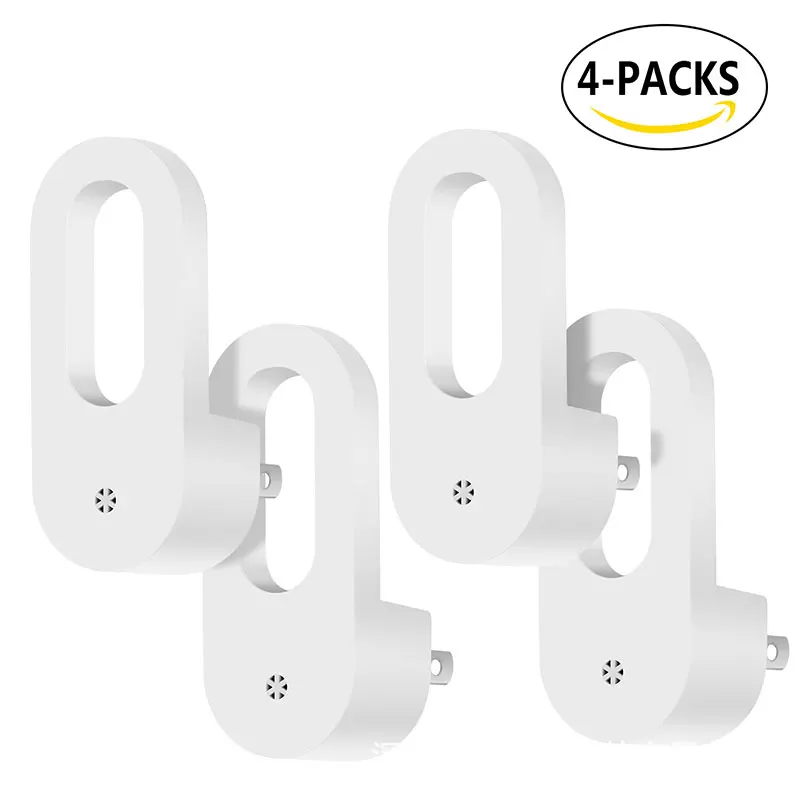 2/4 шт. светодиодный Ночной светильник с вилкой настенная розетка светодиодная