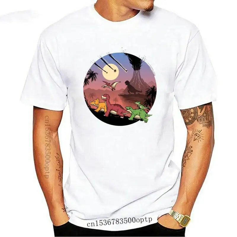 

New Land Before Time T-shirt The Great Valley EU Size 100% Cotton High Quality O-Neck T shirt American Cartoon Series Tops Tee