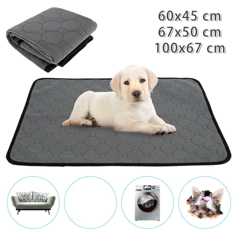 

Reusable Tineer Washable Puppy Training Pad Pet Bed Mat Anti-slip Dog Pee Pad Blanket for Dog Cat Rabbit Pet Mat Small Dog 2021